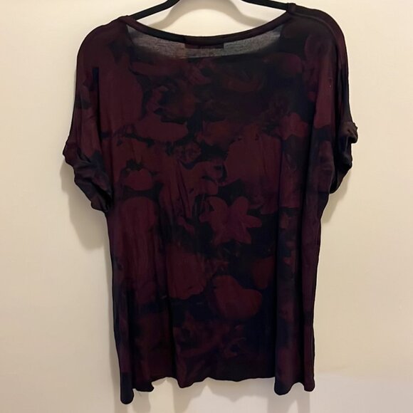 Boohoo black and red v-neck t-shirt, M/L - Picture 5 of 5
